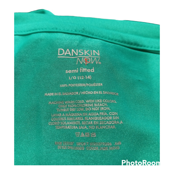 DANSKIN "RUN FREE" Graphic Semi-Fitted Dri More Top Size LARGE - Picture 8 of 8